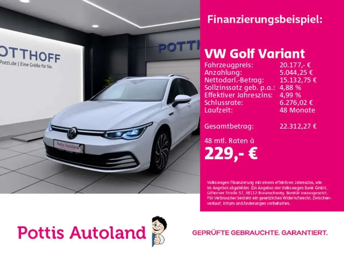 Gebraucht VW Golf VII Style 150 PS (110 kW) 2021 Kleinwagen