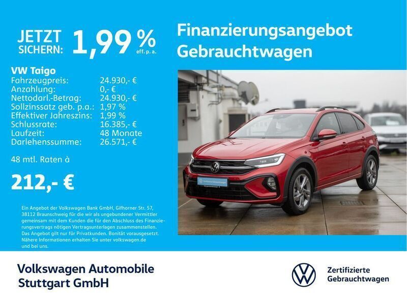 Andere farbe Gebraucht 2024 VW Taigo R-line SUV | 25.930 € (Fairer Preis) - Bild 1/3