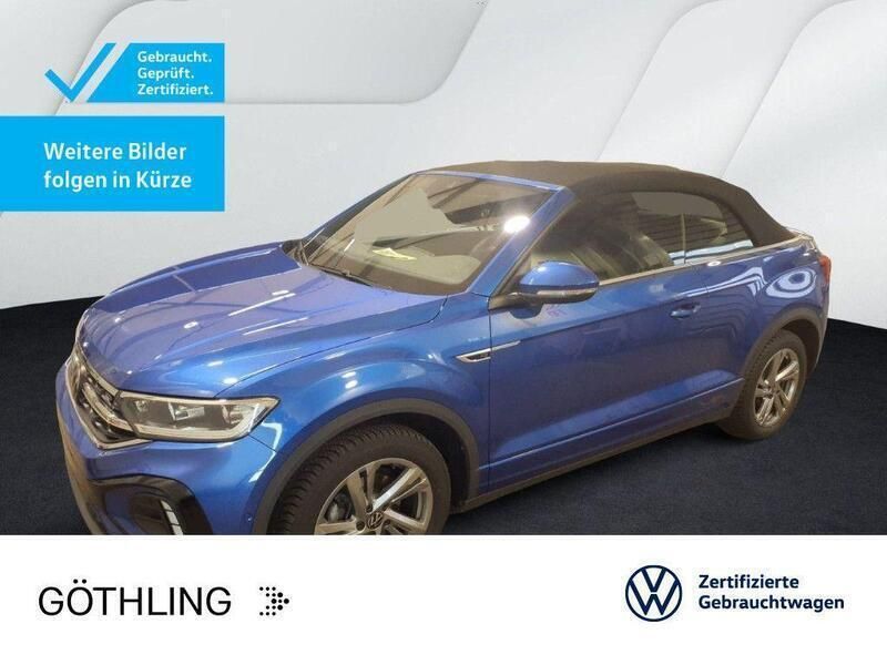 Blau Gebraucht 2024 VW T-Roc Cabriolet R-line Cabrio | 31.930 € (Guter Preis) - Bild 1/3