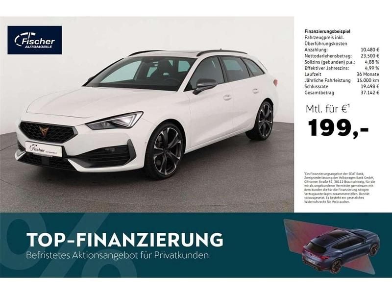 Weiss Gebraucht 2023 Cupra Leon VZ Kombi | 33.980 € (Fairer Preis) - Bild 1/4