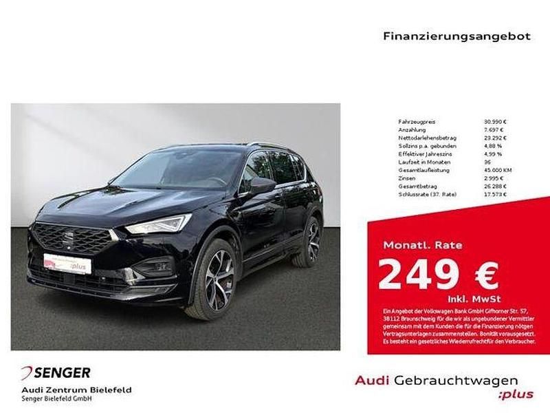 Deep schwarz Gebraucht 2021 Seat Tarraco FR SUV | 30.990 € (Fairer Preis) - Bild 1/3