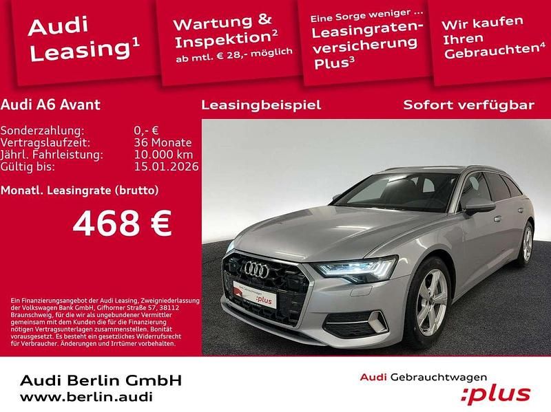 Florettsilber metallic Gebraucht 2024 Audi A6 Advanced Plus Kombi | 46.900 € (Fairer Preis) - Bild 1/3