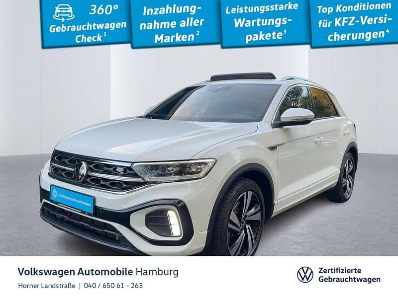 0q pure white Gebraucht 2022 VW T-Roc R-line SUV | 31.990 € (Fairer Preis) - Bild 1/3
