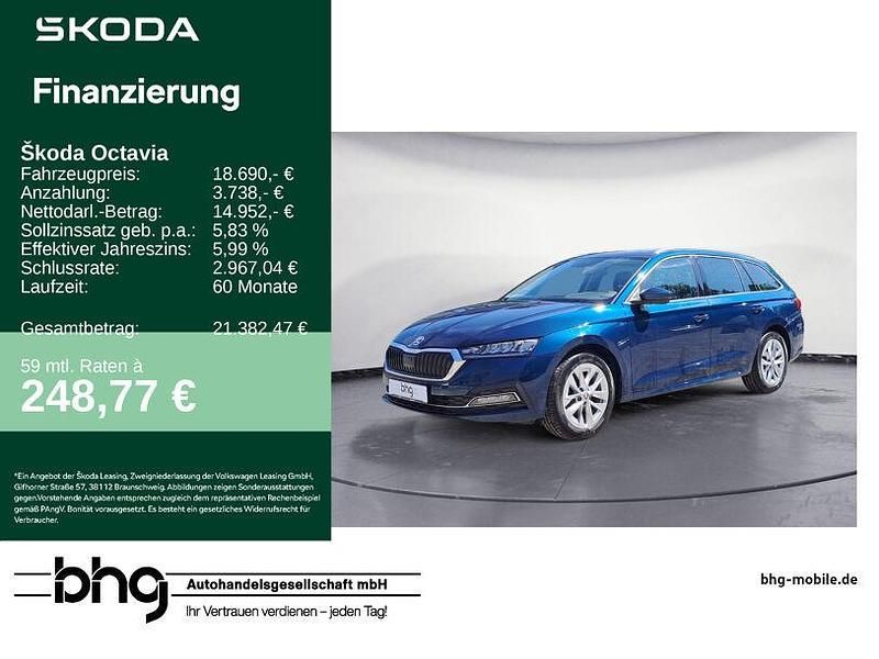 Blau Gebraucht 2020 Skoda Octavia First Edition Kombi | 18.690 € (Fairer Preis) - Bild 1/4