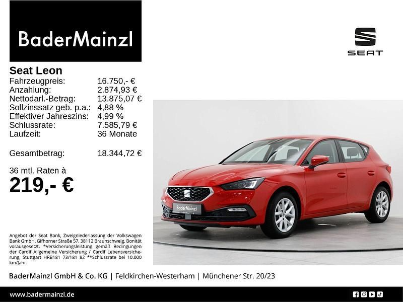 Rot Gebraucht 2022 Seat Leon Style Limousine | 16.750 € (Superpreis) - Bild 1/3