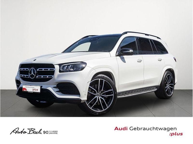 Weiß (diamantweiß metallic) Gebraucht 2020 Mercedes GLS400 SUV | 65.760 € (Fairer Preis) - Bild 1/4