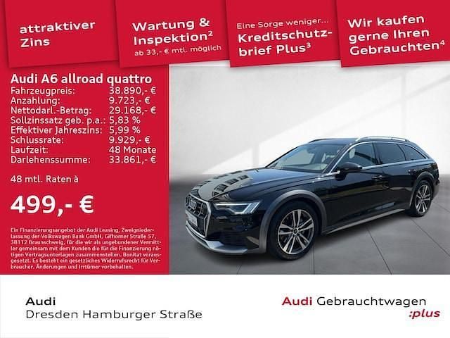 Mythosschwarz metallic Gebraucht 2022 Audi A6 Allroad Ambiente Kombi | 38.890 € (Superpreis) - Bild 1/4