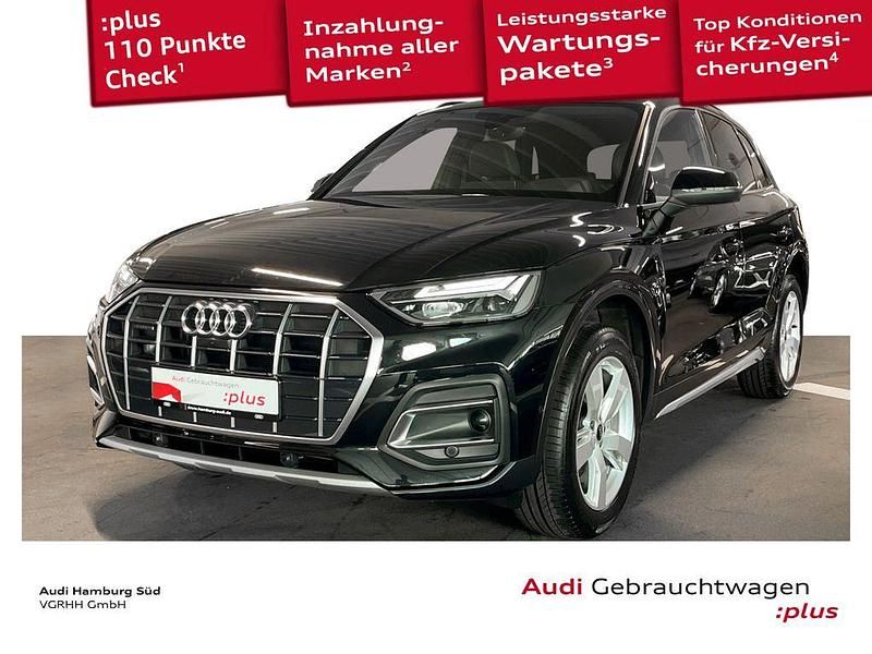 0e mythosschwarz metallic Gebraucht 2022 Audi Q5 Advanced SUV | 39.870 € (Fairer Preis) - Bild 1/3