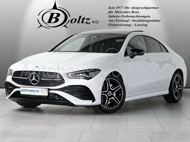 Digitalweiß (metallic) Gebraucht 2023 Mercedes CLA200 AMG Coupé | 36.800 € (Etwas zu teuer) - Bild 1/4