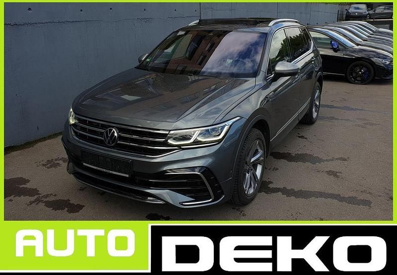 Grau Gebraucht 2022 VW Tiguan Allspace R-line SUV | 34.470 € (Fairer Preis) - Bild 1/4