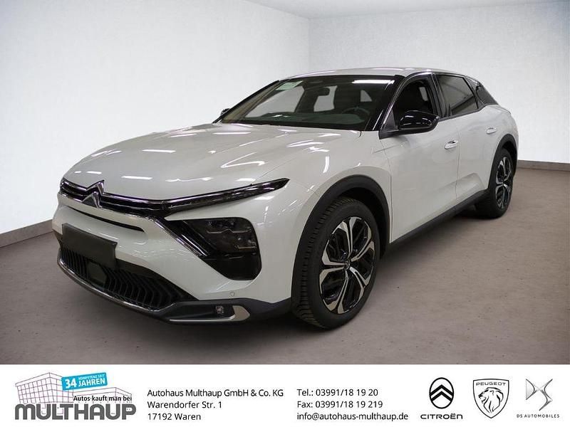 Weiss perlglänzend metallic dr Gebraucht 2024 Citroën C5 X PureTech Limousine | 19.840 € (Superpreis) - Bild 1/4