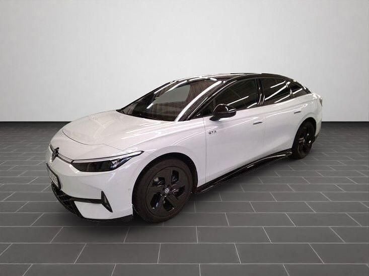 Gletscherweiß metallic schwarz (metallic) Gebraucht 2025 VW ID.7 GTX Limousine | 48.900 € (Fairer Preis) - Bild 1/4