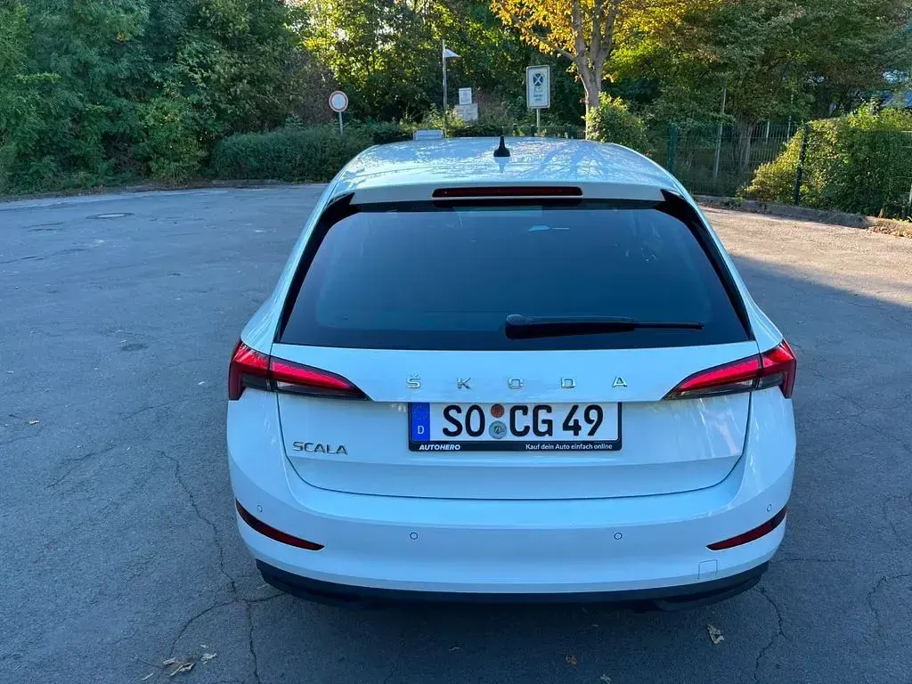 Gebraucht Skoda Scala 116 PS (85 kW) 2019 Weiß Kleinwagen