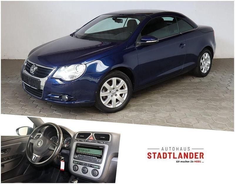 Blau Gebraucht 2009 VW Eos Cabrio | 5.490 € (Guter Preis) - Bild 1/4