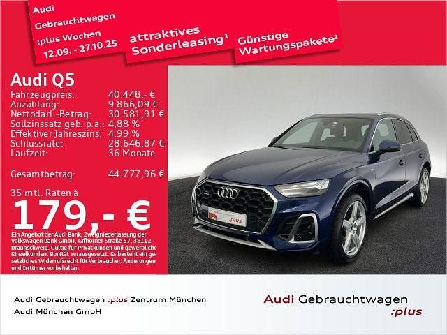 Navarrablau metallic Gebraucht 2022 Audi Q5 S-Line SUV | 40.448 € (Superpreis) - Bild 1/2
