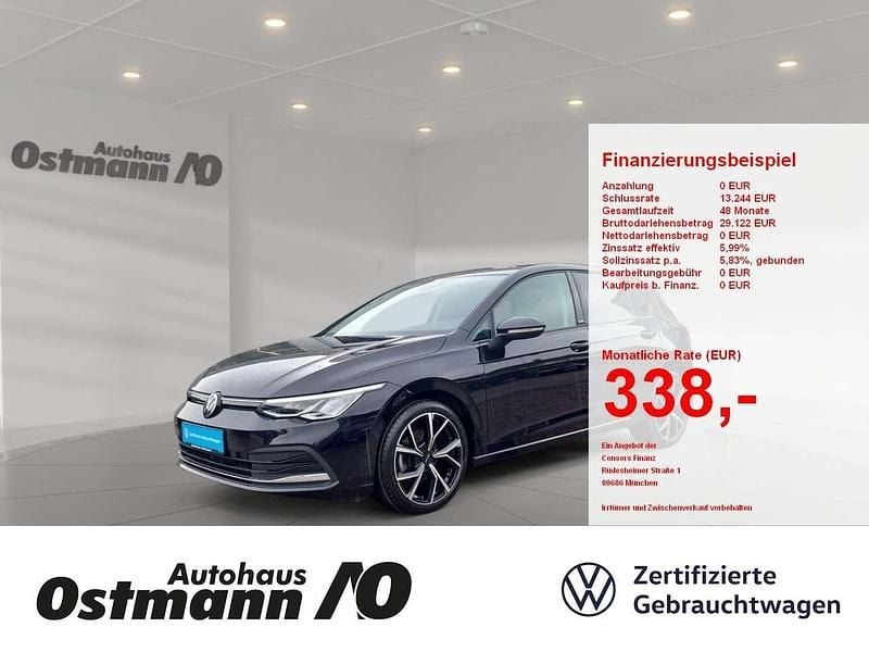 Schwarz Gebraucht 2021 VW Golf VIII Active Limousine | 23.989 € (Fairer Preis) - Bild 1/4