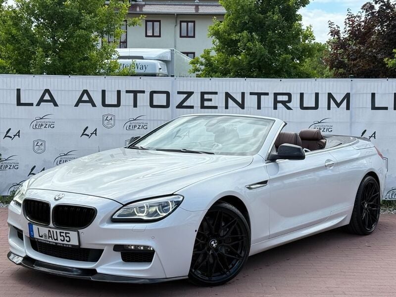 Weiß Gebraucht 2013 BMW 650 Cabriolet M Sport Cabrio | 34.980 € (Teuer) - Bild 1/4