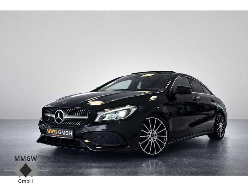 Schwarz Gebraucht 2018 Mercedes CLA180 AMG line Limousine | 17.990 € (Guter Preis) - Bild 1/4