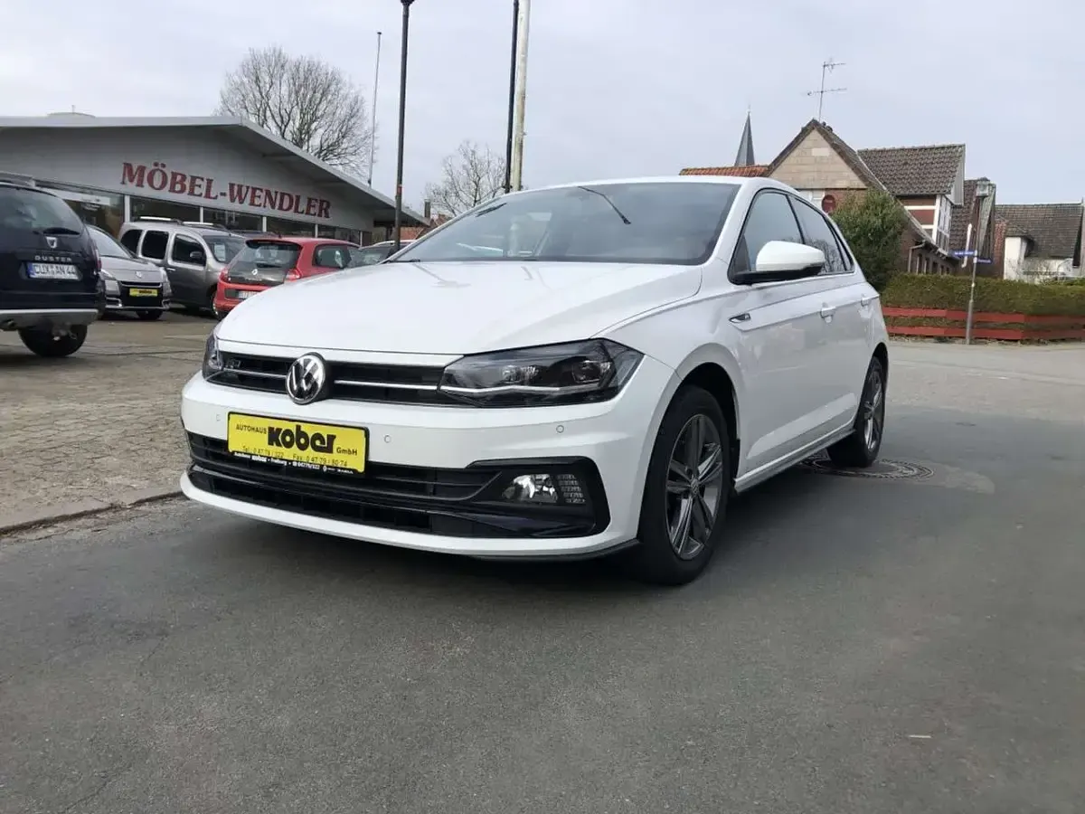 Gebraucht VW Polo R-line 95 PS (69 kW) 2018 Weiß metallic Kleinwagen