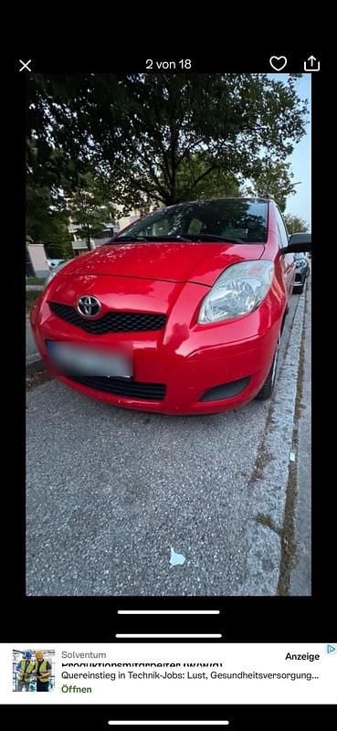 Rot Gebraucht 2009 Toyota Yaris Kleinwagen | 2.999 € (Guter Preis) - Bild 1/4