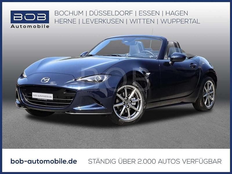 Deep crystal blue Neu 2025 Mazda MX5 Exclusive-Line Cabrio | 30.980 € (Guter Preis) - Bild 1/3