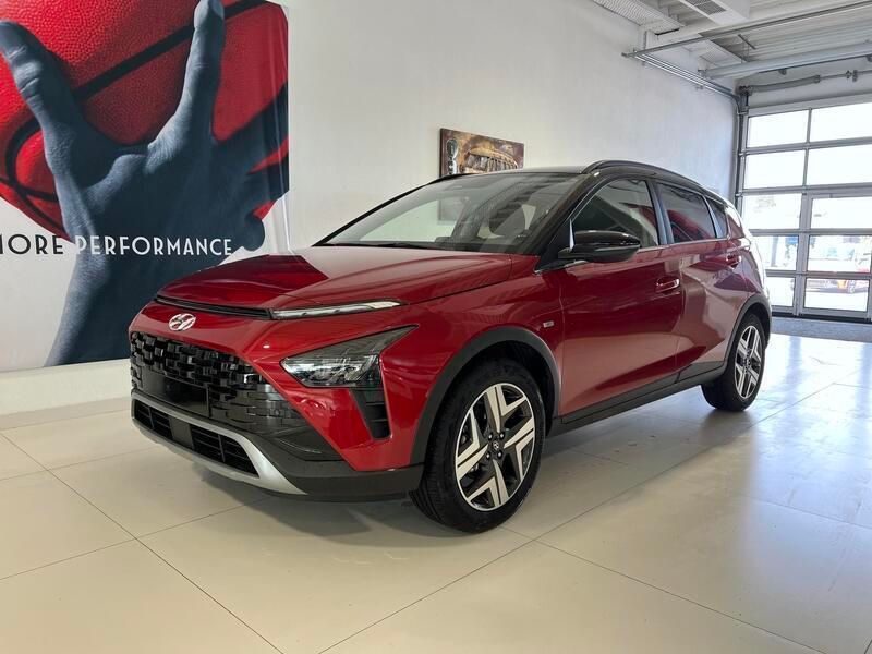 Dragon red pearl Neu 2024 Hyundai Bayon Techniq SUV | 26.169 € (Fairer Preis) - Bild 1/4