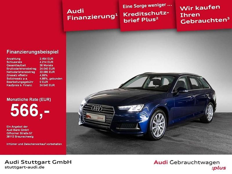 Navarrablau metallic Gebraucht 2019 Audi A4 Sport Kombi | 24.540 € (Superpreis) - Bild 1/2