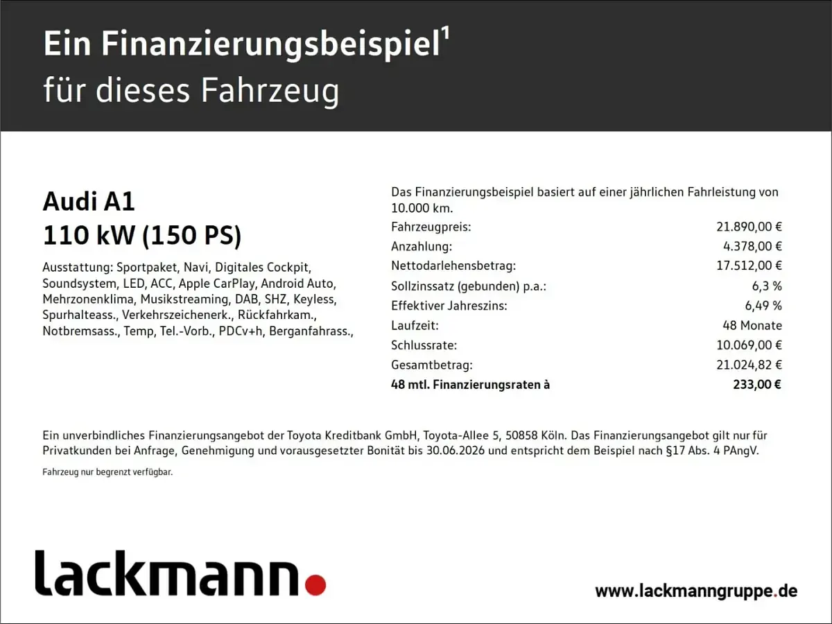 Gebraucht Audi A1 S-Line 150 PS (110 kW) 2021 SUV
