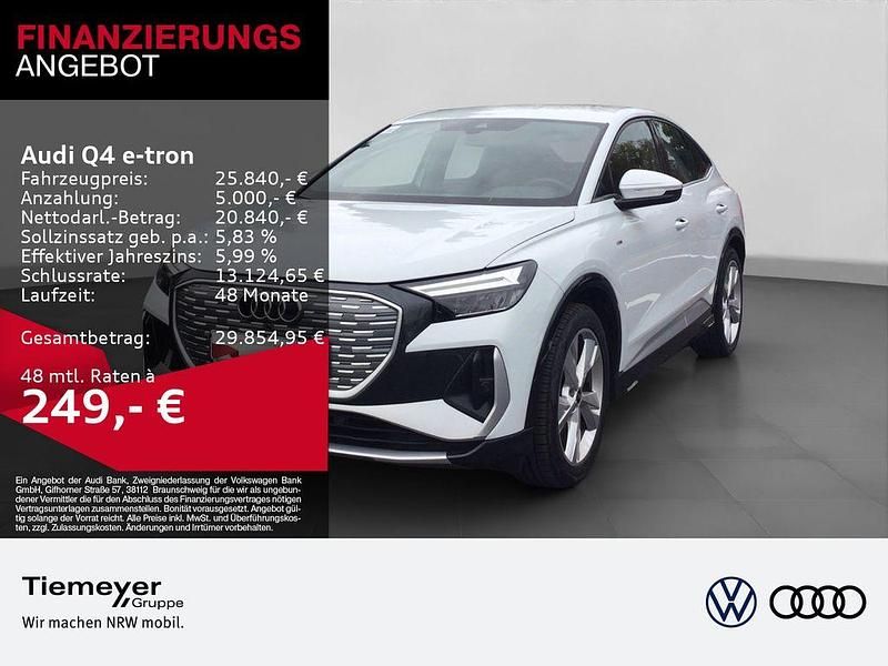 Weiß Gebraucht 2022 Audi Q4 e-tron S-Line SUV | 24.780 € (Superpreis) - Bild 1/4