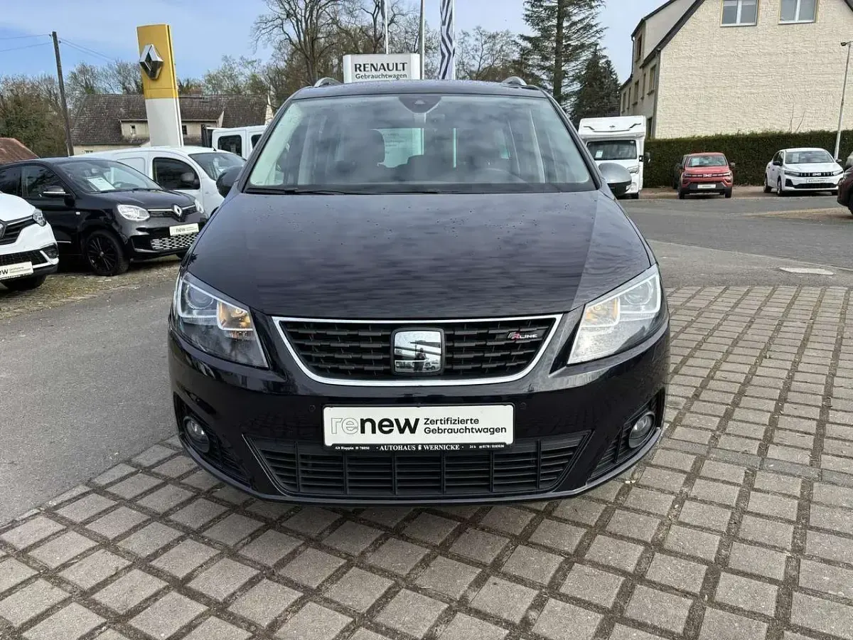 Gebraucht Seat Alhambra FR-Line 150 PS (110 kW) 2019 "deep" schwarz perleffekt, "de Van / Kleinbus