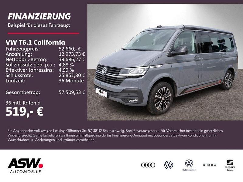 Pure grey Gebraucht 2022 VW T6.1 Beach Van | 52.660 € (Etwas zu teuer) - Bild 1/4