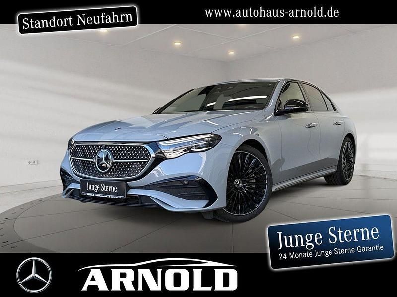 Grau (manufaktur alpingrau uni) Gebraucht 2024 Mercedes E450 AMG line Limousine | 74.900 € - Bild 1/4