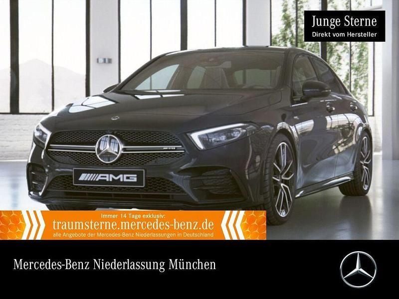 Schwarz Gebraucht 2021 Mercedes A35 AMG AMG Limousine | 39.890 € (Etwas zu teuer) - Bild 1/3