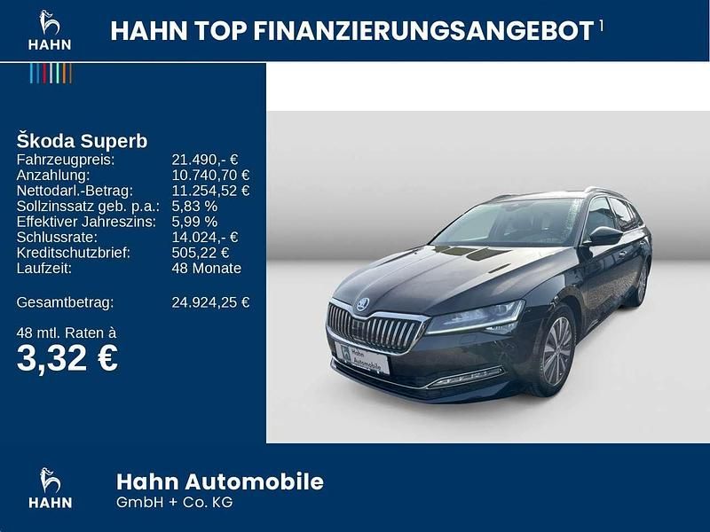 Gebraucht Skoda Superb Style 150 PS (110 kW) 2022 Schwarz Kombi