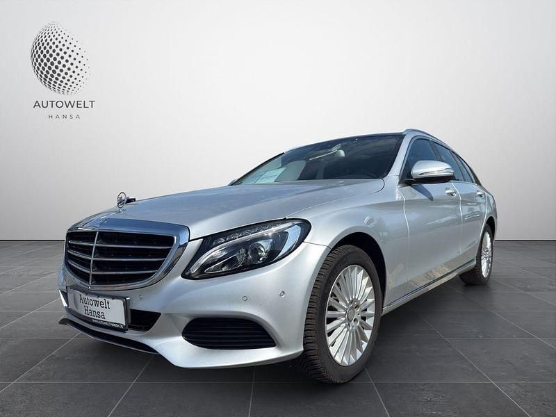 Silber Gebraucht 2015 Mercedes C220 Exclusive Limousine | 17.999 € (Fairer Preis) - Bild 1/4