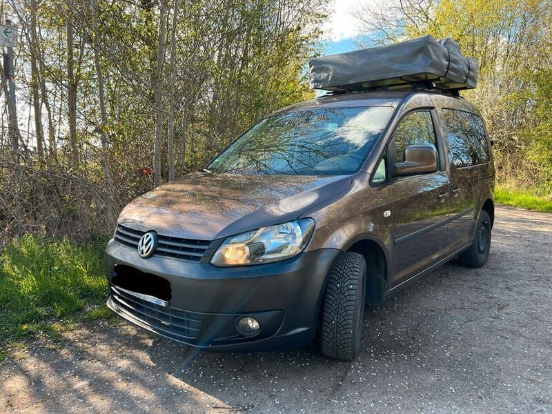 Verkauft VW Caddy Microcamper Dachzelt., gebraucht 2012, 192.500 km in  Herzogtum Lauenb...