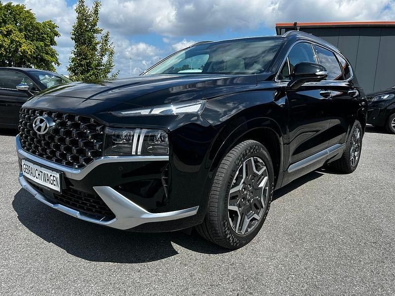 Schwarz Gebraucht 2021 Hyundai Santa Fe Signature SUV | 33.990 € (Fairer Preis) - Bild 1/4