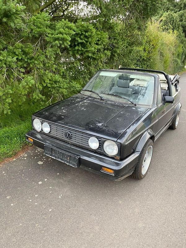 Schwarz Gebraucht 1988 VW Golf Cabriolet Karmann Cabrio | 6.000 € - Bild 1/4