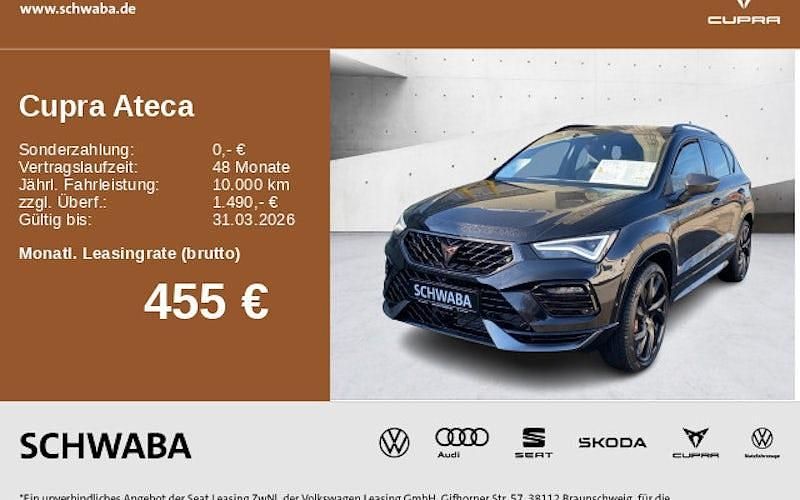 Neu Cupra Ateca VZ 300 PS (220 kW) 2026 Schwarz SUV