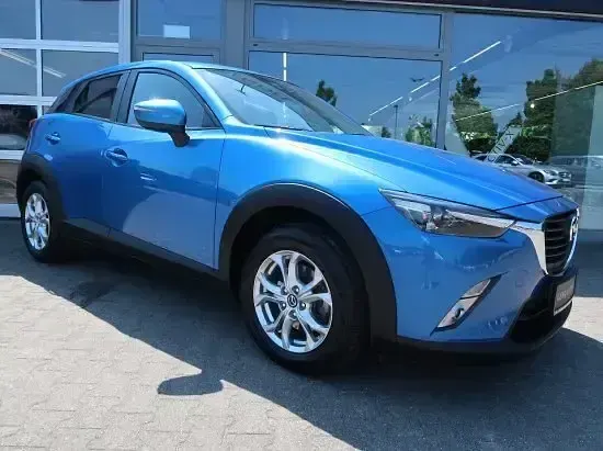 Gebraucht Mazda CX-3 Exclusive-Line 150 PS (110 kW) 2015 Cyanitblau metallic (metallic) SUV