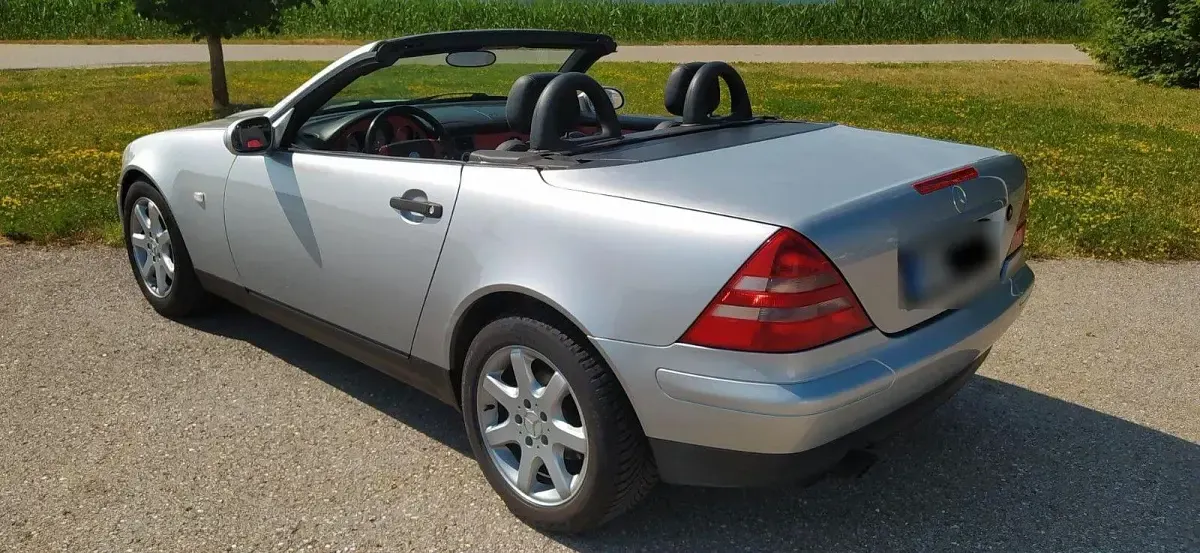 Gebraucht Mercedes SLK200 136 PS (100 kW) 1998 Silber Cabrio