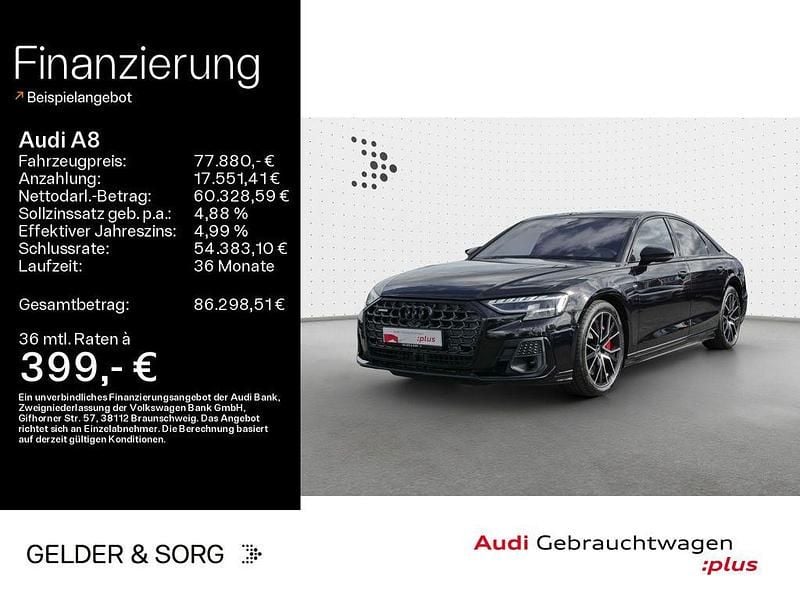 Sebringschwarz kristalleffekt Gebraucht 2025 Audi A8 Sport Limousine | 77.880 € (Guter Preis) - Bild 1/4