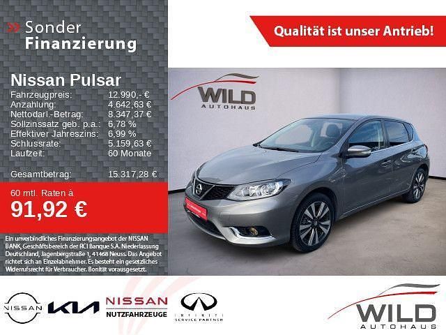 Precision grey (m) Gebraucht 2018 Nissan Pulsar N-Connecta Limousine | 12.990 € (Teuer) - Bild 1/4