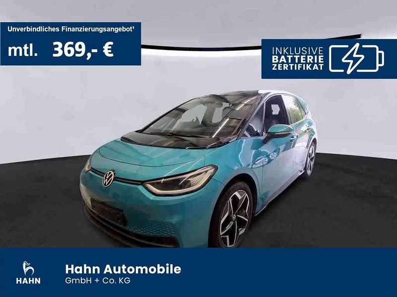 Makenatürkis metallic Gebraucht 2021 VW ID.3 Pro Performance Kleinwagen | 24.430 € (Etwas zu teuer) - Bild 1/3