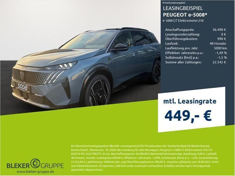Neu 2025 Peugeot e-5008 GT SUV | 56.490 € (Etwas zu teuer) - Bild 1/3