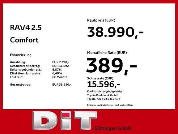 Gebraucht Toyota RAV4 Hybrid Comfort 306 PS (225 kW) 2024 Schneeweiß SUV