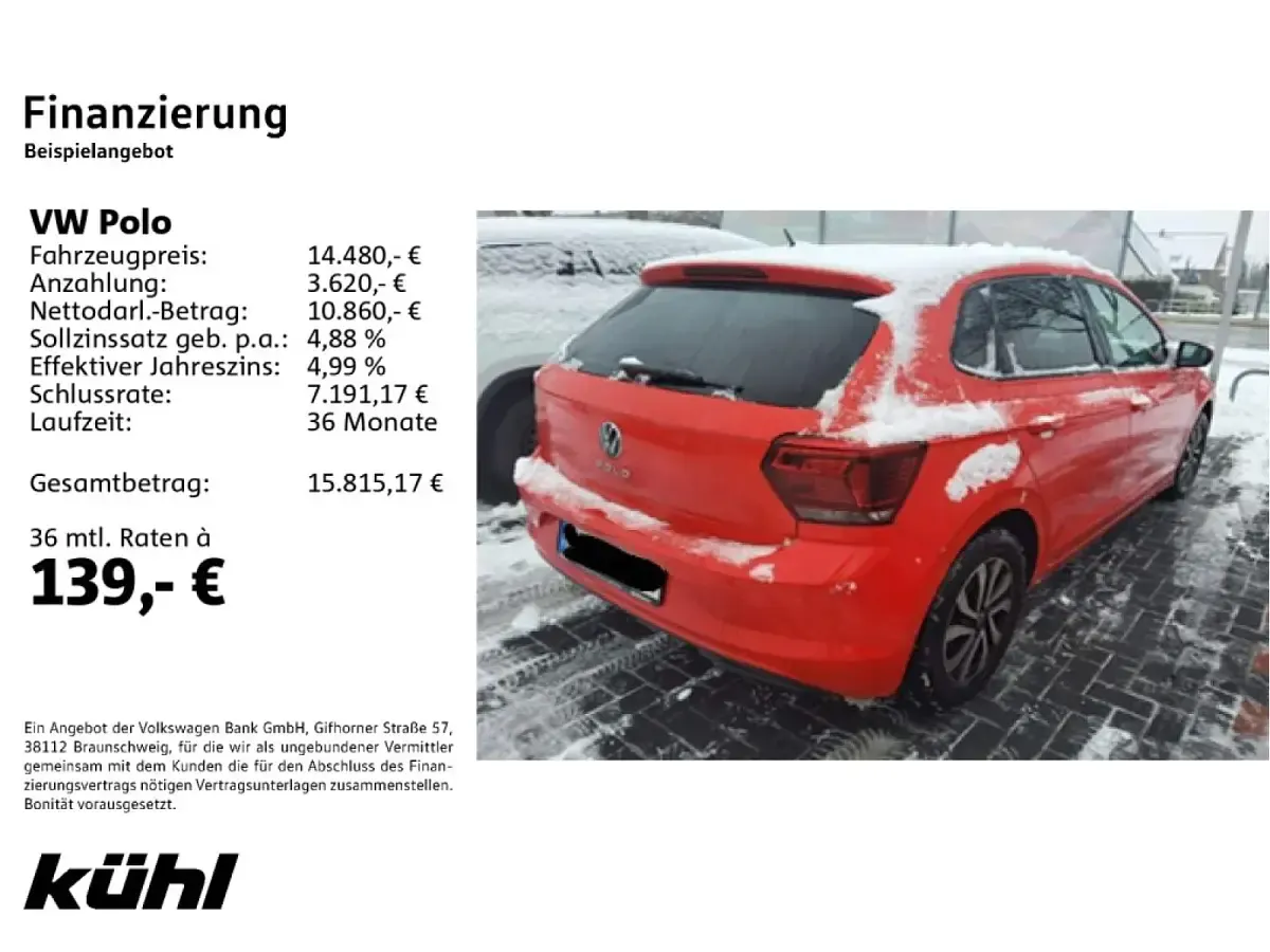 Gebraucht VW Polo Active 95 PS (69 kW) 2021 Kleinwagen