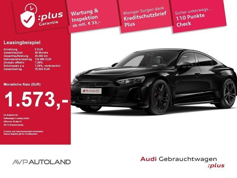 Mythosschwarz Gebraucht 2024 Audi RS e-tron GT Ambiente Limousine | 124.990 € - Bild 1/3