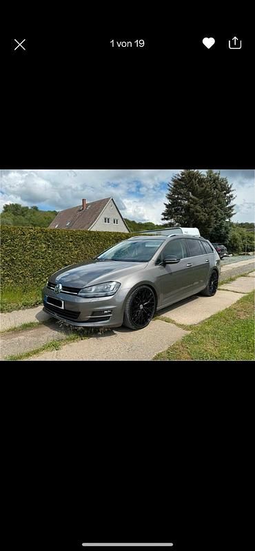 Grau Gebraucht 2014 VW Golf VII Kombi | 9.300 € - Bild 1/4