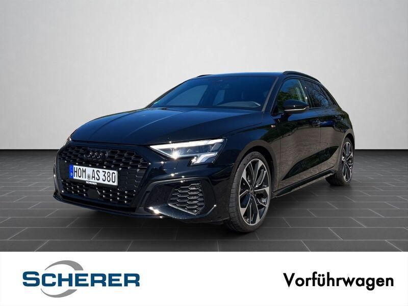 Schwarz Gebraucht 2024 Audi A3 Sportback S-Line Limousine | 36.770 € (Fairer Preis) - Bild 1/4